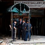Mayor de Blasio and Governor Cuomo on West 23rd Street (Getty Images)